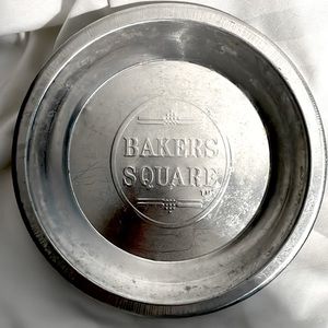 Vintage Bakers Square Embossed Aluminum Pie Pan